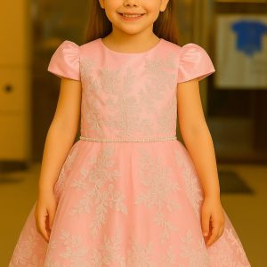Charming Girl’s Gown (Ages 3–7 Years) – Available in Royal Blue & Yellow