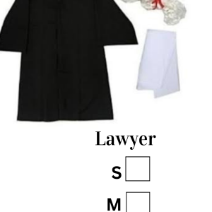 Lawyer costume set