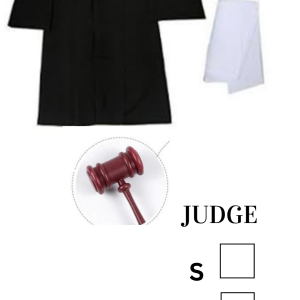 Judge costume set for kids