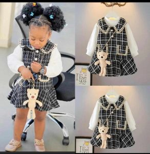 Girls 2pcs set, gown and top 1-3 years