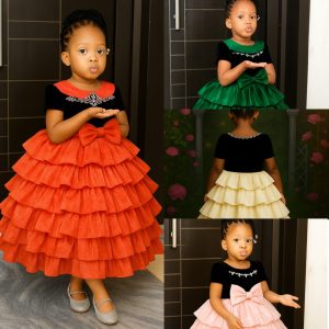 Girl Gown, princess ball gown party dress 3-10 years